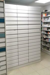 Three New Herger Columns for the Pharmacy du Bourg in Saint Vallier